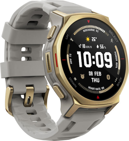 Amazfit T-Rex 3 Pro Titan 44mm Wasserdichtes Smartwatch (Arctic Gold)