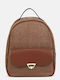 Rattan Damen Rucksack Braun