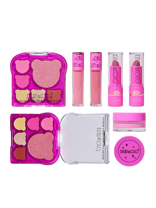 Комплект от 6 Грим Продукта Kevin Coco Pink Bear 16.2 X 16 X 2.5 См Комплект от 6 Грим Продукта Kevin Coco Pink Bear 16.2 X 16 X 2.5 См