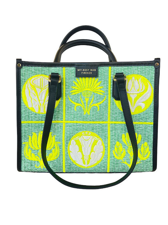 Straw Women's Shoulder / Handbag Green