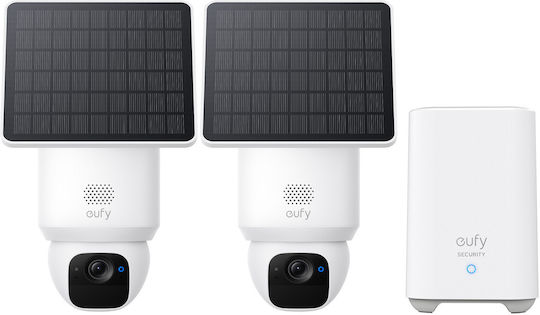 Eufy SoloCam Surveillance System of Wireless IP Cameras 4MP with Control Hub