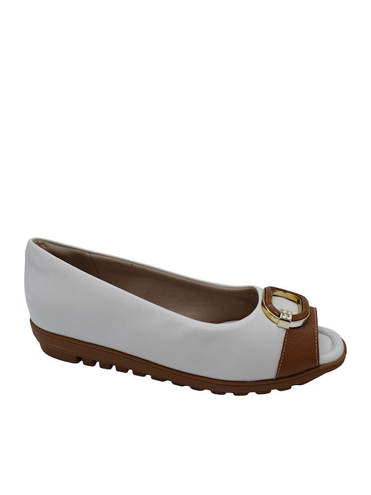 Piccadilly Peep Toe Pumps mit Beigem Absatzhöhe