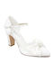 Leder Pumps mit Hohem Absatz Weiße