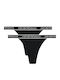 Βαμβακερά Γυναικεία Slip 2Pack Black-black