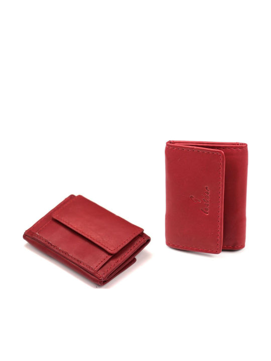 Small Leather Women's Wallet Red