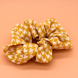 Scrunchies Πιε Ντε Πουλ Λαστιχάκι Μαλλιών Κίτρινο