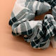 Scrunchies Καρό Λαστιχάκι Μαλλιών Πράσινο