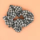 Scrunchies Pied de Poule Hair Scrunchy Green