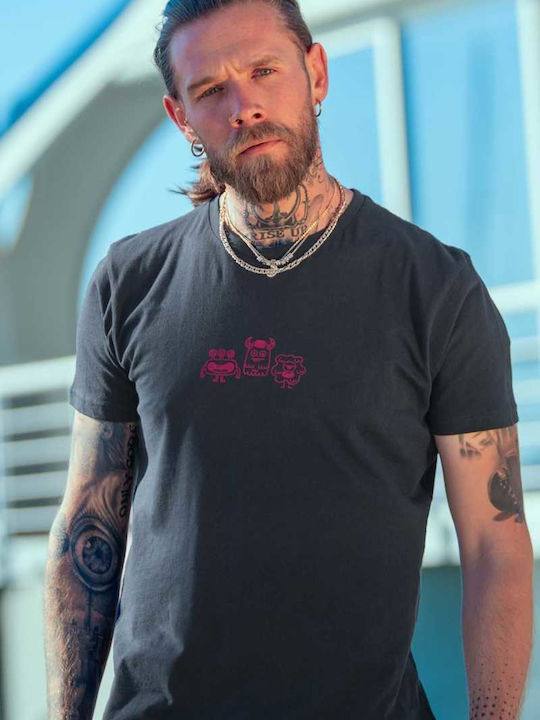 T-shirt Γκρι Σκούρο