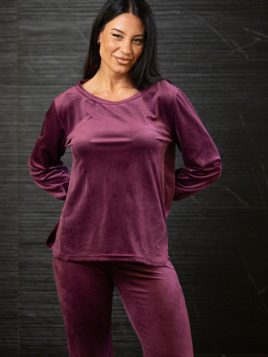 Women's Blouse Cotton Matte Majenta