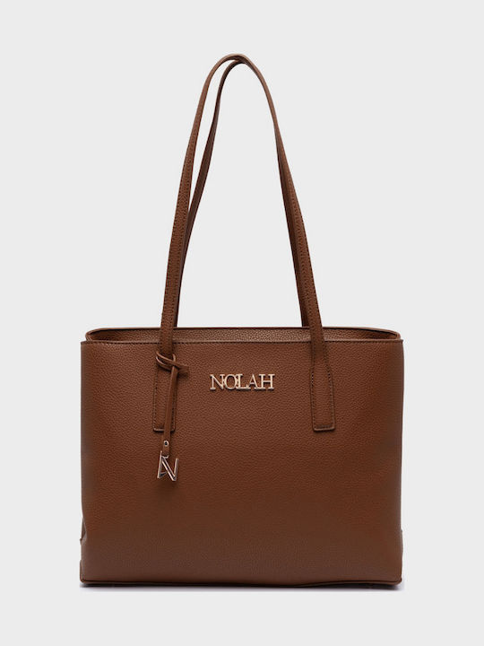 Nolah Valia Damen Schultertasche Braun