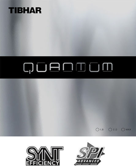 Tibhar Quantum Λάστιχο Ρακέτας Ping Pong σε Μαύρο χρώμα 54478