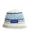 Mod Wave Movement Women's Wicker Bucket Hat Blue