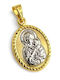 Paraxenies Charm Talisman Virgin Mary Made of 9 K Gold