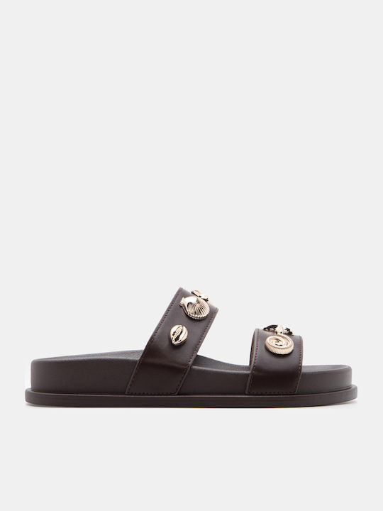 Luigi Γυναικεία Σανδάλια Flatforms Καφέ