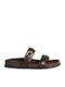 Γυναικεία Ανατομικά Σανδάλια Dark Brown Regular Fit