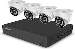 Foscam Kameraüberwachungssystem FNA108E-T4-2T Mit 4 IP Kameras 8MP Foscam Kameraüberwachungssystem FNA108E-T4-2T Mit 4 IP Kameras 8MP