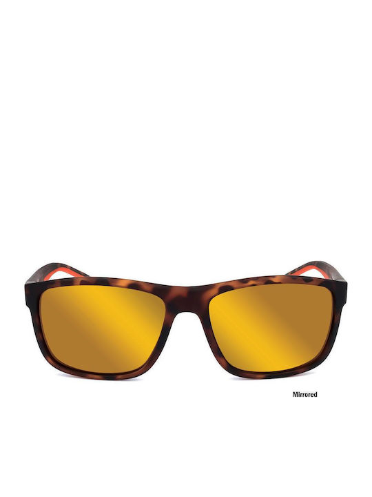 Lotto Unisex Sunglasses with Brown Frame and Yellow Lens 7227-077432