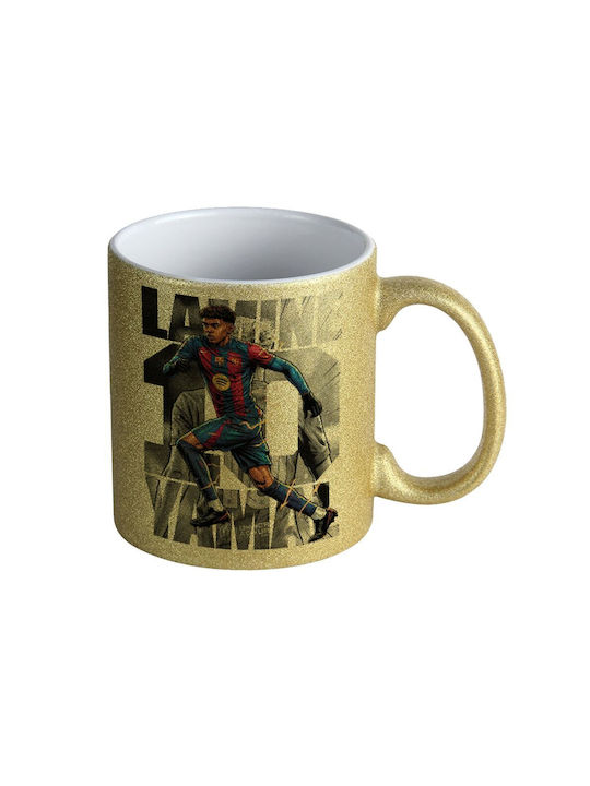 Koupakoupa Lamine Yamal Ceramic Mug Gold 330ml