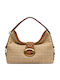 Knitted Women's Handbag Shoulder Beige