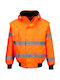 Portwest Work Jackets for Winter with Detachable Hood Orange