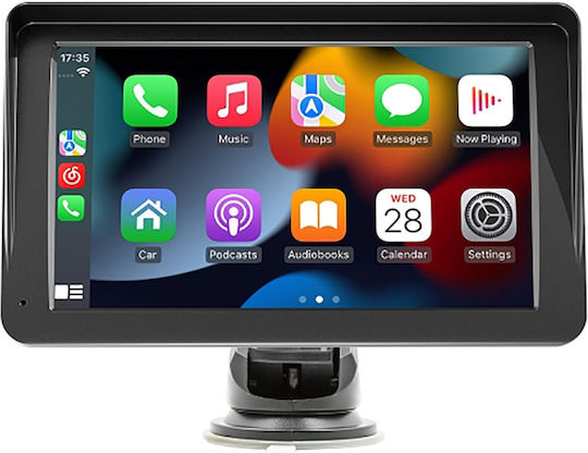 Avizar 7-инчов Безжичен Carplay Android Auto Автомобилен Екран с Вендуза Черен
