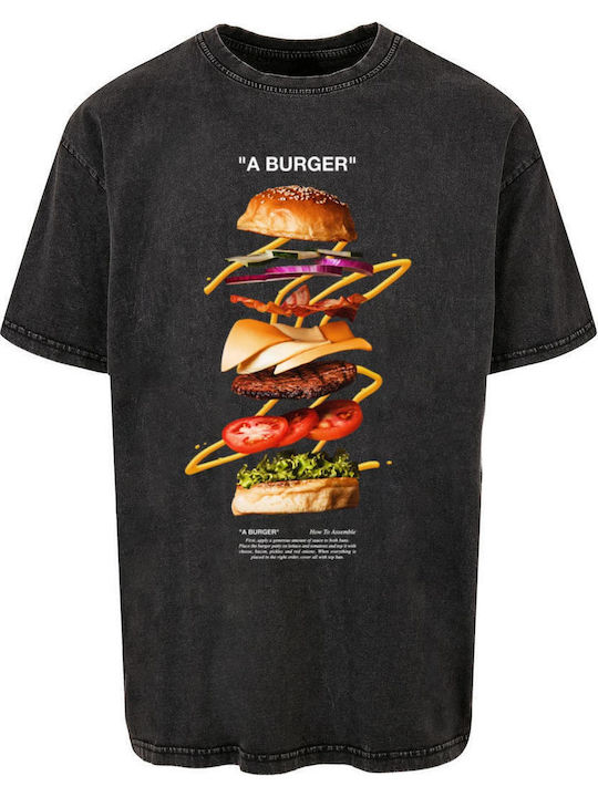 Mister Tee A Burger T-shirt Black