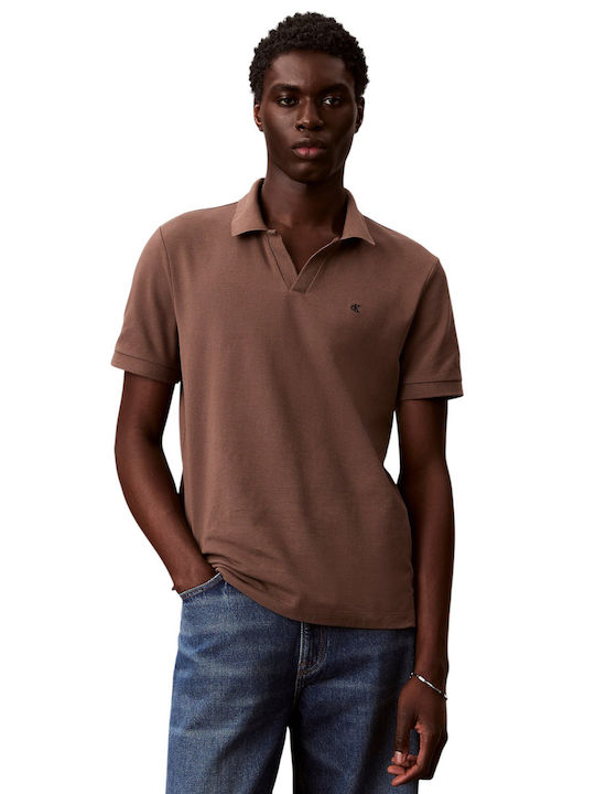 Calvin Klein Μπλούζα Κοντομάνικη Brown