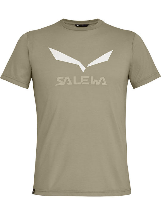 Salewa Solidlogo Drirelease Αθλητικό T-shirt Μπεζ