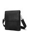 Leder Herren Tasche Schulter / Crossbody Schwarz