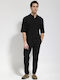 Elastische Herrenhose Schwarz