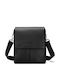 Leather Men's Shoulder / Crossbody Bag Black