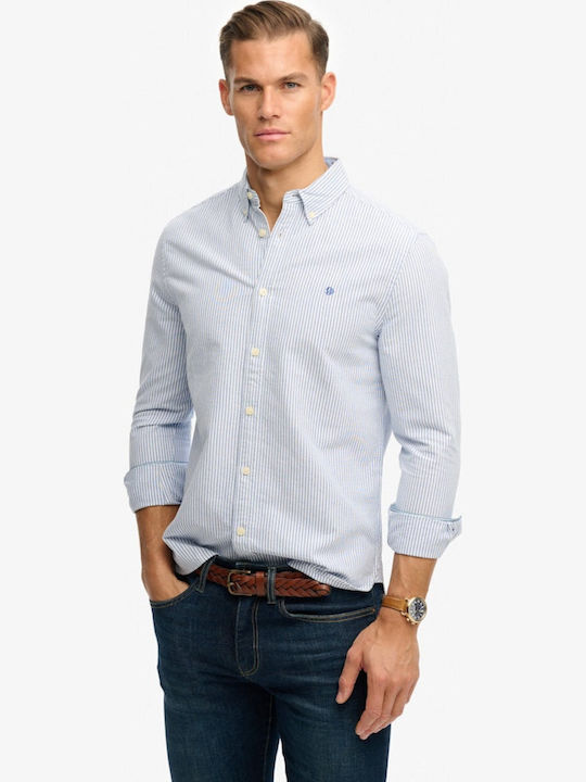 Superdry Long Sleeve Shirt in Wide Fit Striped ...