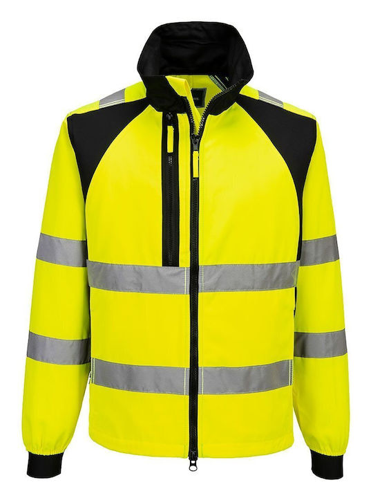Arbeitsjacke Sweatshirt Wx2 mit reflektierenden Bändern Iso 20471 Größe 4xl Gelb Schwarz R