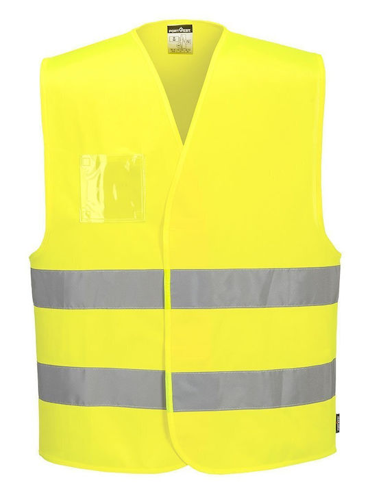 Portwest Vesta De Lucru Pentru Bărbați Cu Benzi Reflectorizante Galben