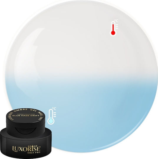 Gel Uv Nail Art Babyboomer Luxorise Cushion Ombre Termo Albastru Haze Drift 2ml