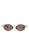 Eyepetizer Unisex Γυαλιά Ηλίου με Μαύρο Μεταλλικό Σκελετό και Καφέ Φακό BOKAAP-C.6-OP-68