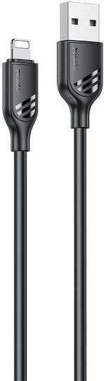 Yesido USB-A to Lightning Cable 12W Μαύρο 1m