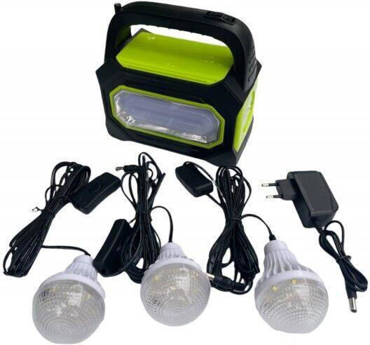 SPV Solar Lighting System with Flash Light 3 Lamps and USB Charging