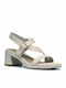 Jaylan Damen Sandalen Weiß Leder