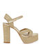 Fabric Sandals Gold