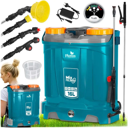 Smartic Pulverizator cu Presiune 12V cu Baterie 8Ah cu Capacitate 16l