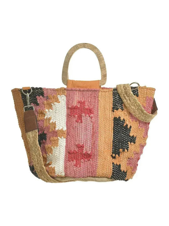 Ble Resort Collection Geantă De Plajă Din Wicker Fucsia
