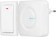 Alecto Ip44 Waterproof Kinetic Wireless Doorbell Range Up To 200 Meters White