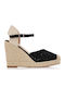 Platforme Dama Tip Espadrile Negre