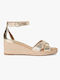Summer Women's Platform Espadrilles Style Gold