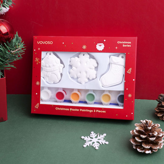 Diy Christmas Series – Christmas Painting Plaster 3 Pieces