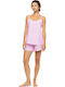 Pink Label Sommer Babydoll Baby Pink