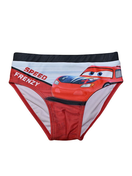 Disney Cars Παιδικό Μαγιό Σλιπ Κόκκινο