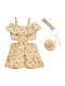 Girls Dress Set with Accessories Multicolour